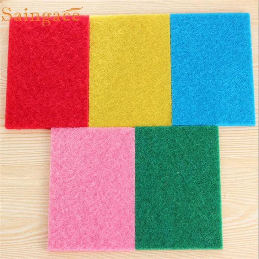 10 piezas unids Nuevo Hogar de cocina estropajo Scrub limpieza almohadillas Color aleatorio pano de limpieza gasa de nettoyage #7