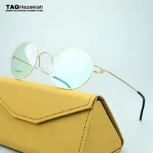 Бренд TAG титановая оправа для очков мужские и женские круглые близорукие компьютерные очки ультралегкие ретро-дизайн oculos de grau очки