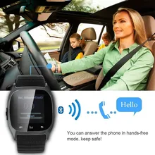 Wasserdichte smartwatch m26 bluetooth smart watch mit led alitmeter musik-player schrittzähler für apple ios android smartphone 8955