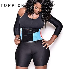 Toppick Plus Size Firme Trainer Cintura Corset Cinto Suor Mulheres Shaper Corpo Shapewear Cintura Instrutor Workout Quente Shapewear Emagrecimento