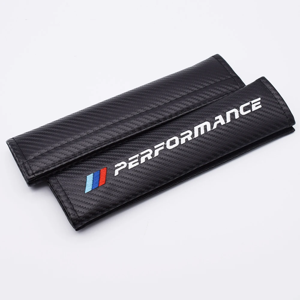 

Car-Styling Seat Belts Covers Padding Carbon Fiber Shoulder Sleeve For BMW 1 3 5 series E90 E91 E92 M3 F10 M5 F15 accessories