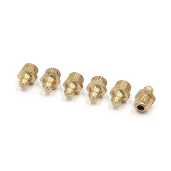 

Uxcell 6 Pcs Brass M10 x 1mm Thread Straight Grease Zerk Nipple Fitting for Car, 6 Pack