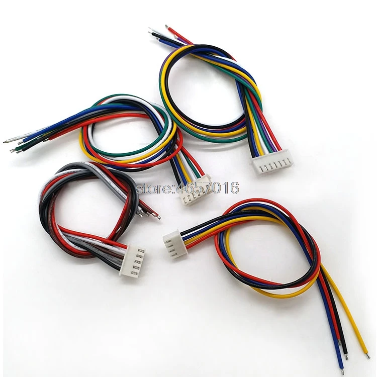 

10PCS XH 2.54 JST Connector Plug Wire Cable 10cm Long 26AWG 2/3/4/5/6/7/8/9/10/12P Single End