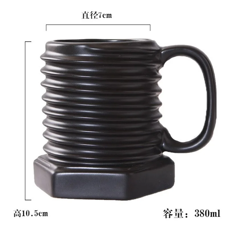 Креативная керамическая кофейная кружка объемом 380 мл черного/золотистого цвета, индивидуальные чашки и кружки, молочная керамическая кружка для завтрака, лучшие подарки для друзей