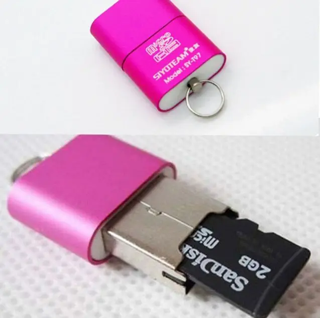 Высокое качество высокоскоростной мини USB 2,0 Micro SD TF T-Flash кард-ридер адаптер тонкий легкий кард-ридер подарок