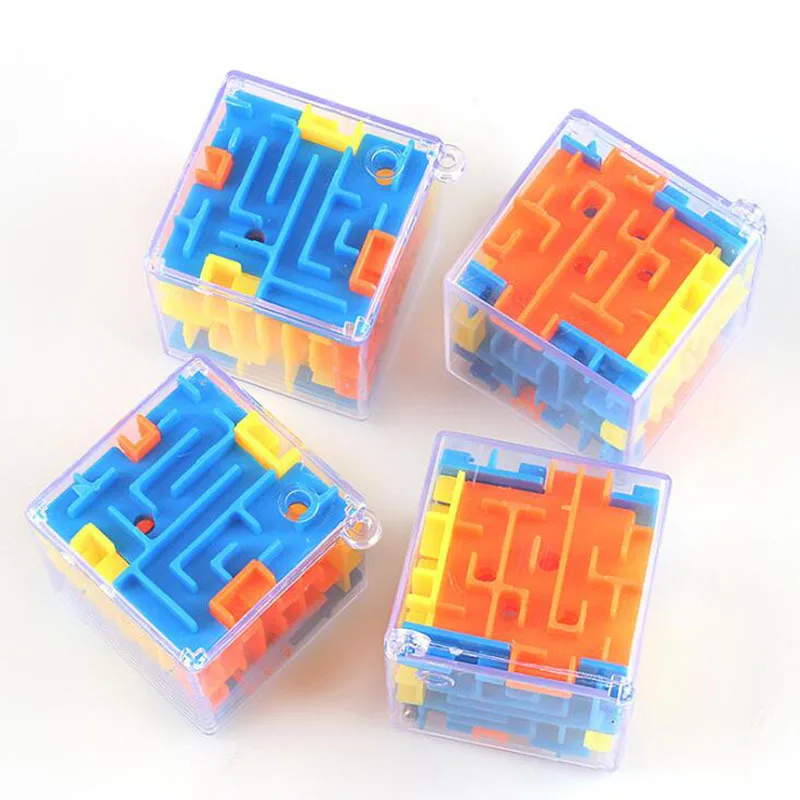 1 шт., Детский 3D мини-лабиринт, магический куб, головоломка, скоростной куб, лабиринт, вращающийся шар, игрушки, игра-головоломка, кубики, магические обучающие игрушки