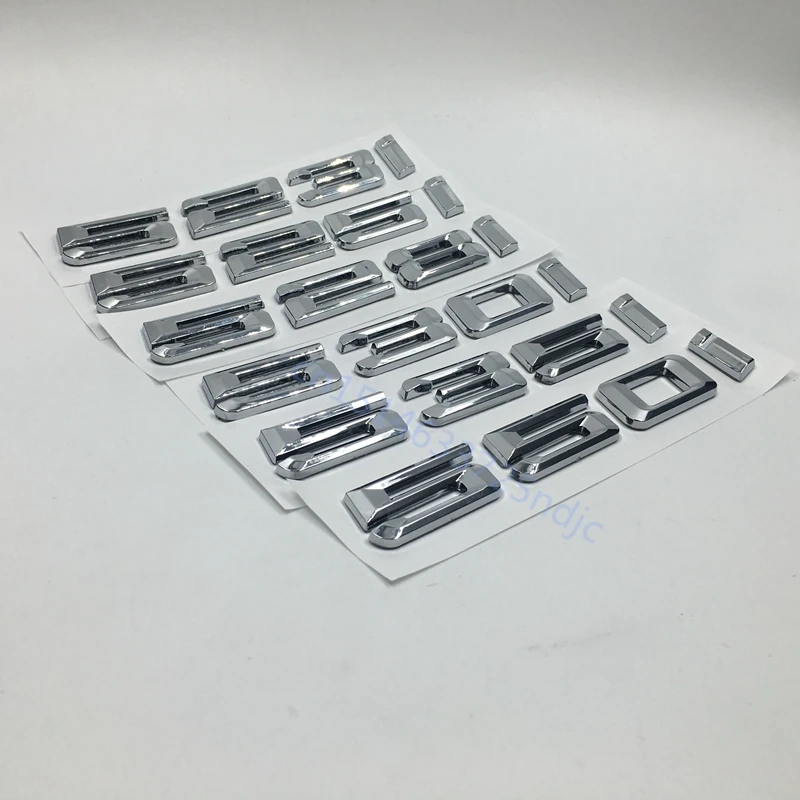 523I 525I 528I 530I 535I с буквенным номером ABS Серебристая хромированная эмблема бейджа