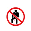 YJZT 12CM*12CM Warning No Farting Car Sticker Funny Decorate Decal PVC 12-0993 ► Photo 2/2