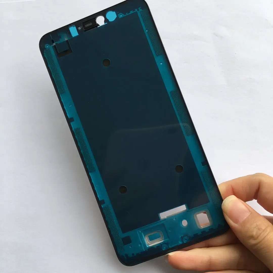 Для Xiaomi Redmi Note 6 Pro держатель ЖКД Экран на переднюю раму средняя часть корпуса чехол с клейкой лентой 3M ремонт Запчасти