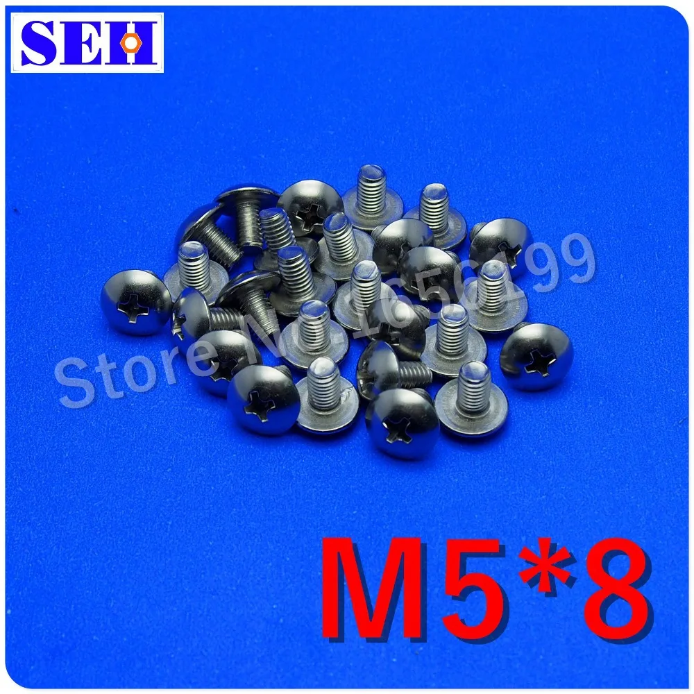 50pcs 304 Stainless Steel M5 Flat Head Threaded Rivetnut