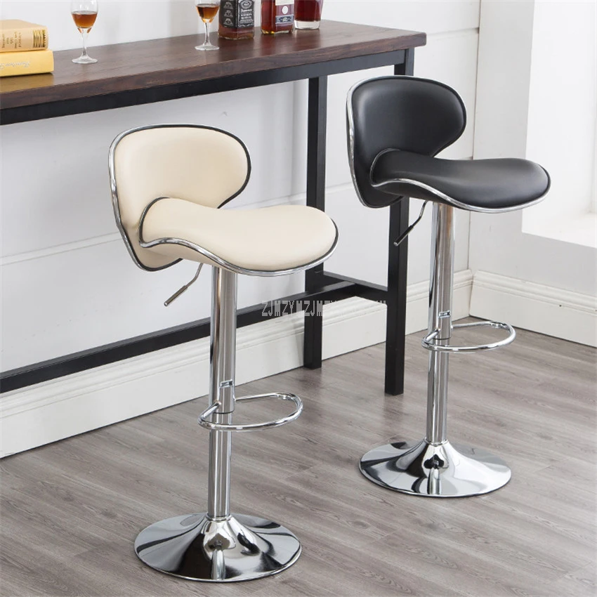 Stainless Steel Swivel Bar Counter Chair Rotating 58 78CM Adjustable