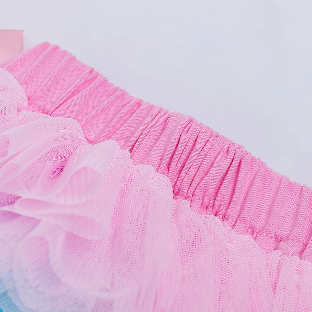 Новинка летняя юбка для девочек детская пачка кружевная сетчатая Pettiskirt