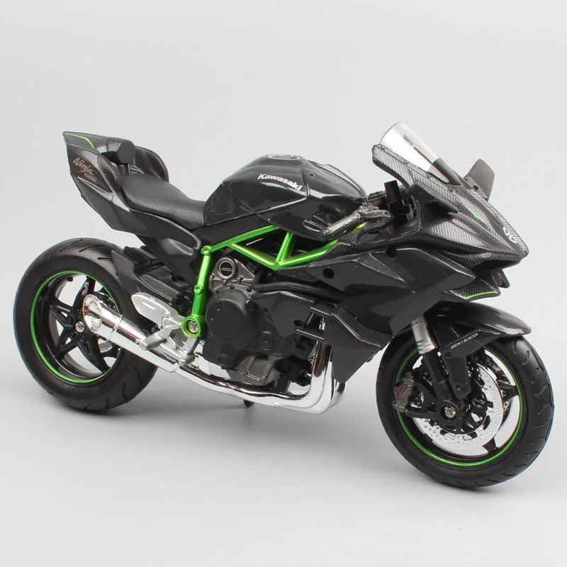 1:12 Масштаб Kawasaki Ninja H2 H2R литье под давлением спортивный велосипед трек гоночный мотоцикл supercharged модели миниатюры велосипед игрушка для ребенка