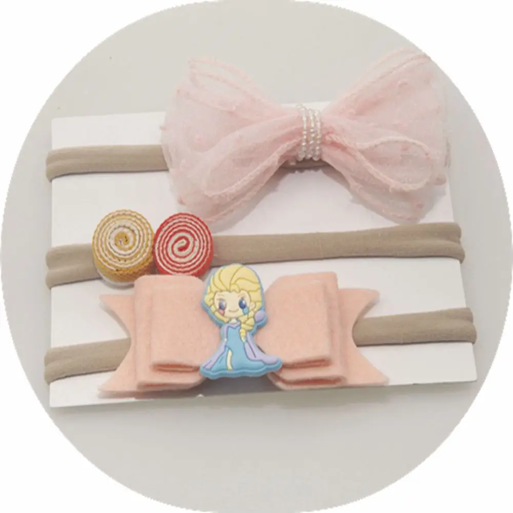 3Pcs/Set Cute Girls Headband Children Bowknot Flower Hairband Kids Floral Headwear Hair Band Accessories 6pcs a5 letter writing paper 3pcs letter paper envelope set lovely flower line page literary style stationery paper letter paper