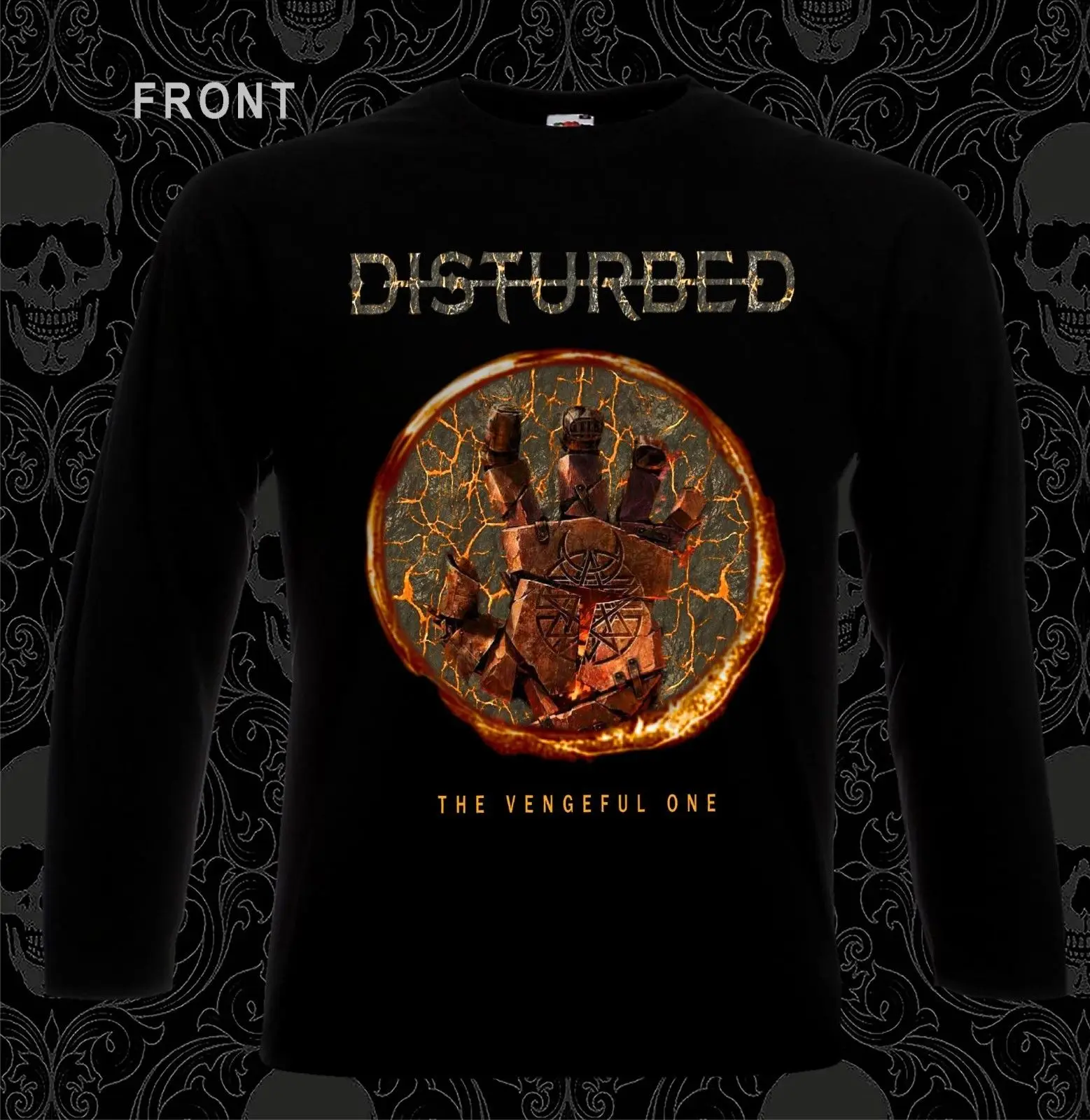 DISTURBED-The Vengeful One-Heavy metal-Korn футболка с длинным рукавом-Размеры: S-XXL | Мужская одежда