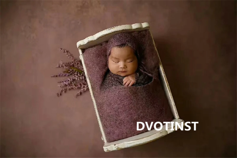 Dvotinst/реквизит для фотосъемки новорожденных; детские шерстяные обертывания с цветочным рисунком; одеяло; корзина; наполнитель; аксессуары для фотосессии в студии - Цвет: 17