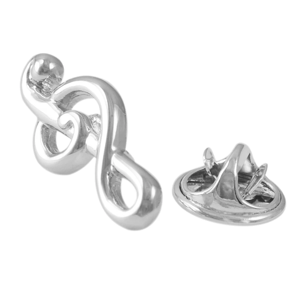 Newly Classic Brooches For Women Men Music Note Brass Lapel Pins Hot Sale Badge Clothing Bags Backpacks Jackets Hat Ornament 