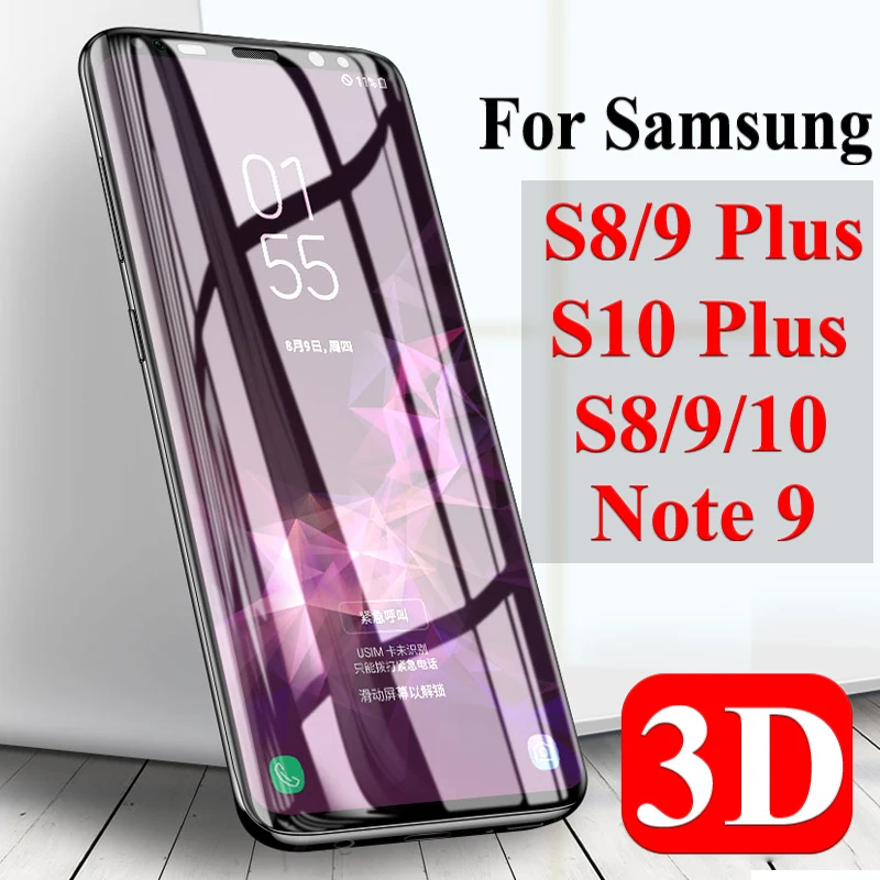 

Protective Glass On The For Samsung Galaxy Note 9 S8 S9 S10 Plus Tempered Glas Sumsung Galxy S 8 Tremp Screen Protector 9H Film