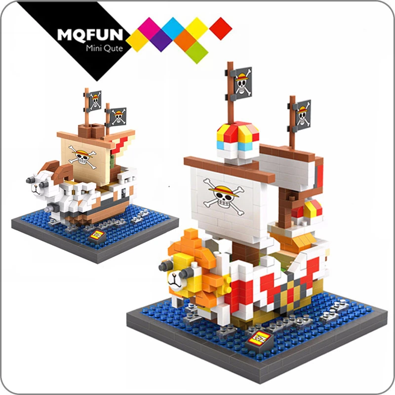 Lozダイヤモンドブロックアニメ漫画ワンピース海賊船ルフィアクションフィギュア教育キッズ組立おもちゃ子供のためのレンガ Blocks Aliexpress
