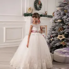 Классическое платье с цветочным узором для девочек-вечерние платья-подружки невесты-Свадебные торжественные платья! Милый и красивый