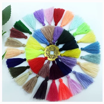 

200pcs/lot 3cm clothing accessories key tassel Outer ring sewing tassel trim decorative key tassels for curtain home decoration