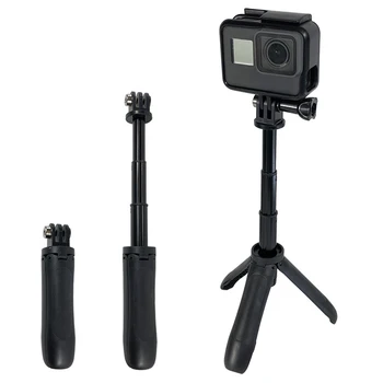 

2019 New Handheld Mini Tripod Mount Selfie Stick Extendable Monopod for Gopro Hero 8 7 6 5 4 SJCAM Xiaomi YI 4k Go Pro Sport Cam