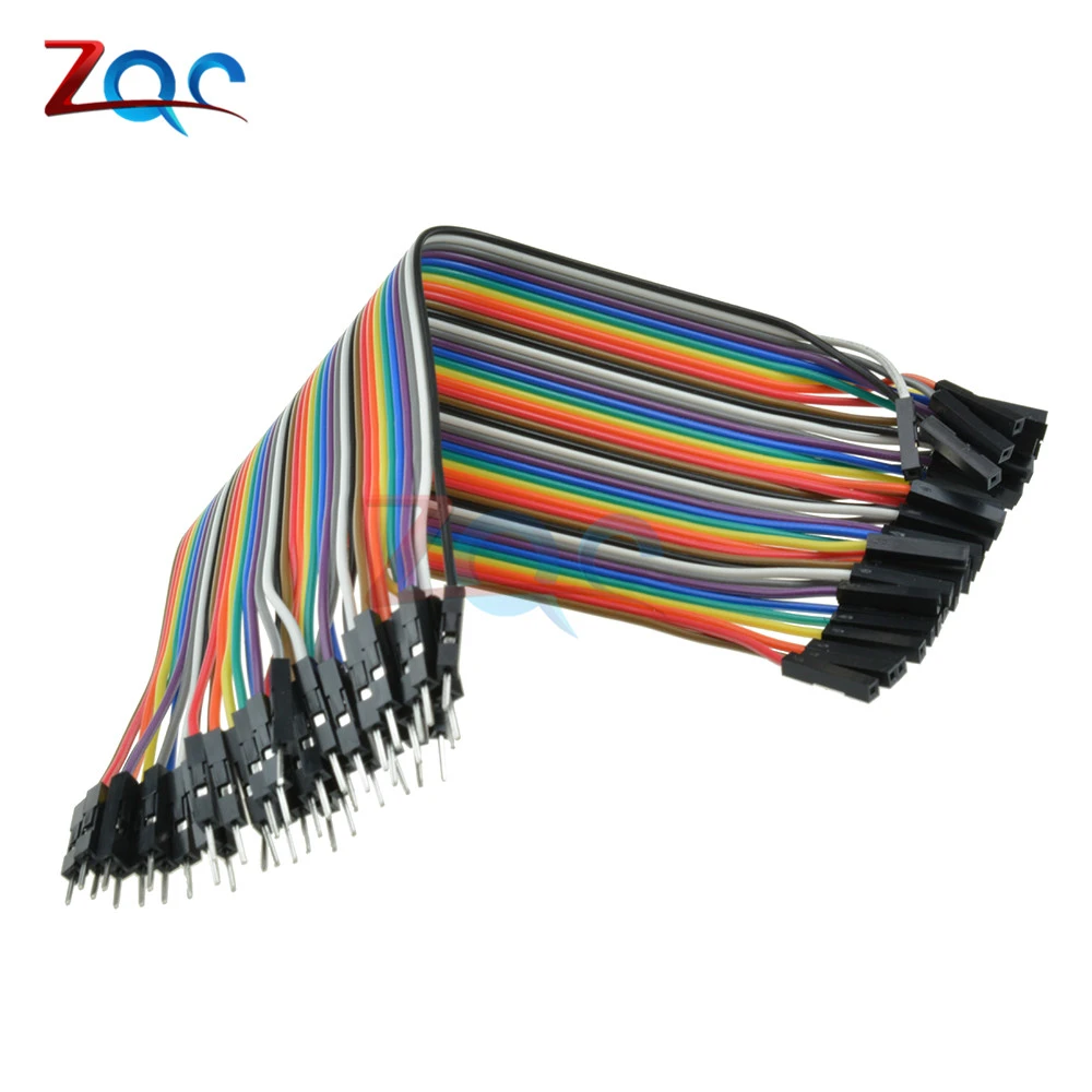40pcs 20cm 2.54mm Male to Male Jumper Wire Dupont Cable for Arduino