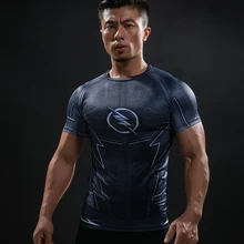 ZOOM футболки с 3D-принтом обтягивающая мужская кофта реглан короткий рукав флэш Косплей Костюм быстросохнущая Мужская одежда для торса