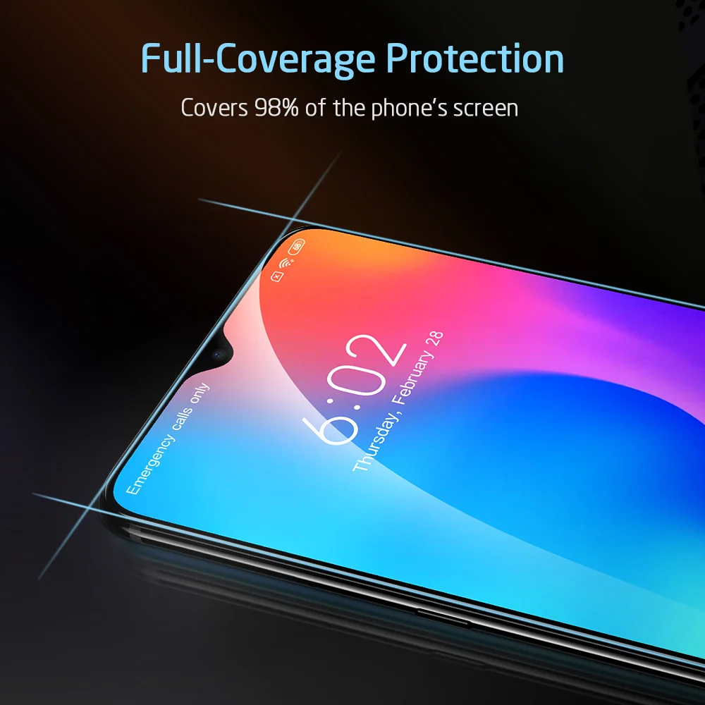 ESR Screen Protector for Xiaomi mi 9 Tempered Glass 3D Full Coverage Protective Glass 9H Anti Blue-ray Full Cover for Xiaomi mi9