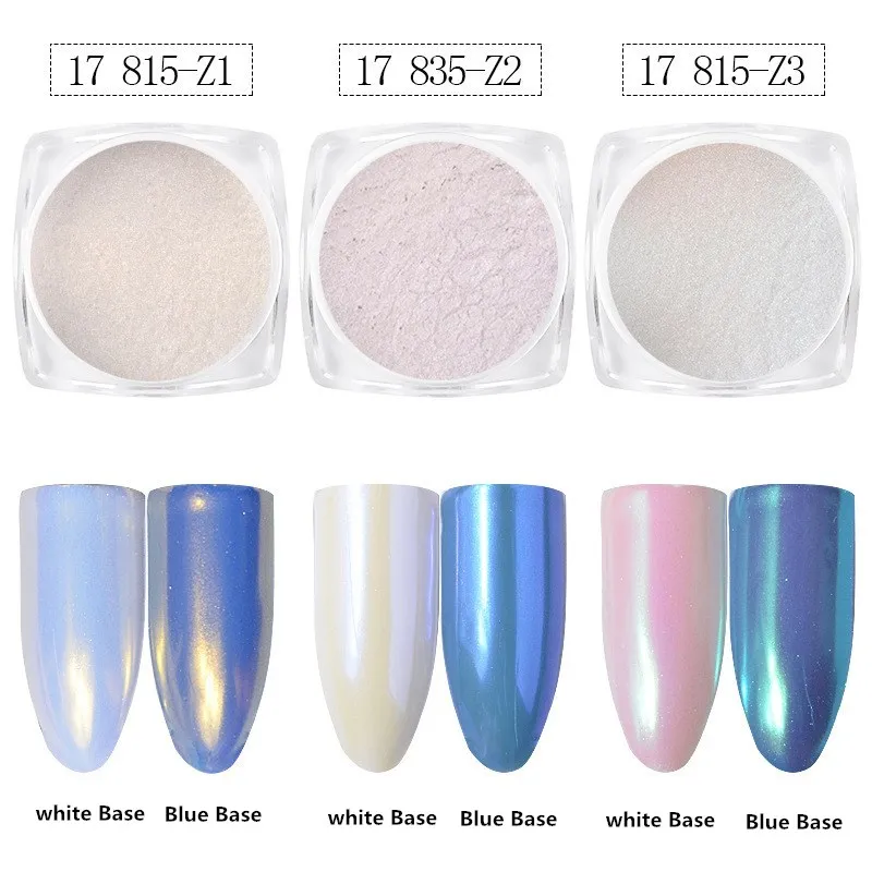 

1 BOX Magic Mirror Pearl Nail Art Glitter Powder Dust Polishing for DIY Nails Design
