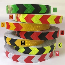 Best Price 25mm x 50m reflective warning tape with arrow printing for car Best Price 25mm x 50m reflective warning tape with arrow printing for car