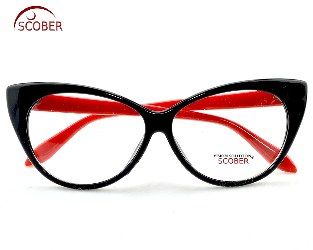 Распродажа Scober = модные очки для чтения кошачьих глаз и оправа, линзы с защитой от усталости с чехлом+ 0,75+ 1+ 1,25+ 1,75+ 2 до+ 4
