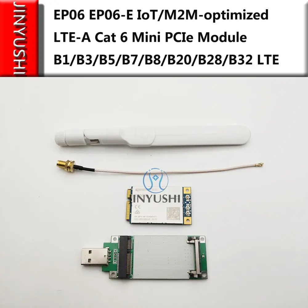 EP06 EP06-E IoT/M2M-optimized 4G LTE-A Cat 6 мини-модуль PCIe B1/B3/B5/B7/B8/B20/B28/B32 LTE Поддержка Openwrt/ Mikrotik |