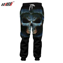 UJWI, новинка, мужские повседневные спортивные штаны с принтом Grim Reaper 3D Har, Мужские штаны с металлическим черепом, мужские спортивные штаны для упражнений и тренировок, длинные штаны