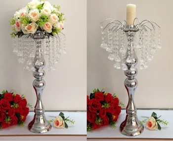 

hotel supplies wedding props crystal fountain table flower decor Candelabra Candle Holder wedding Centerpiece flower bowl