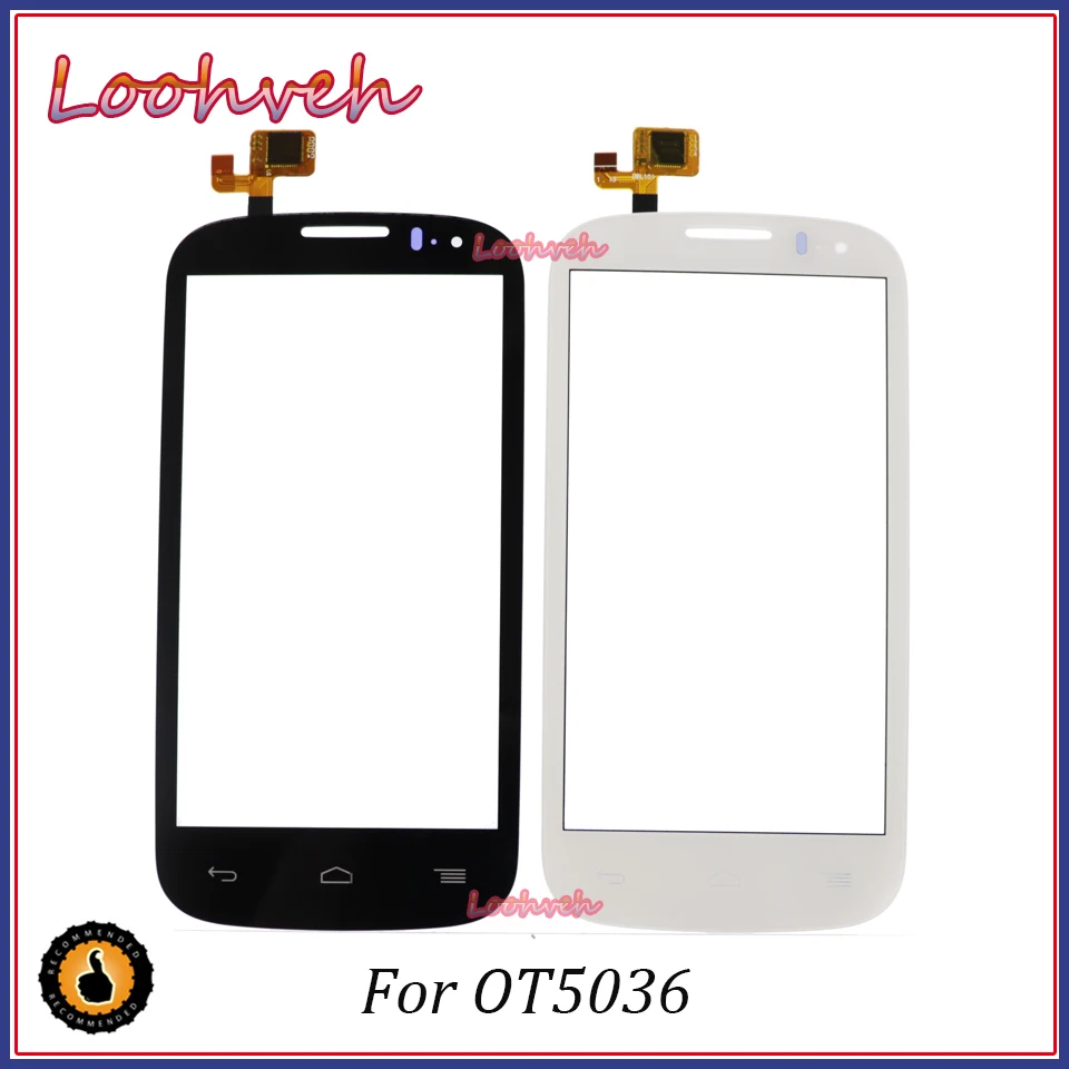 Высокое качество 4,5 ''для Alcatel One Touch POP C5 5036 OT5037 5036D 5037E OT5036 Сенсорный экран планшета черно-белый цвет