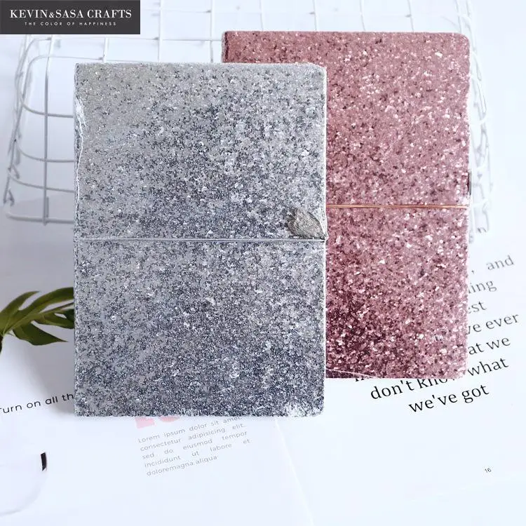 

Glitter Cover Notebook Quality Planner Sketchbook Diary 96 Sheets Note Book Kawaii Journal Stationery Bts School Tools Supplies