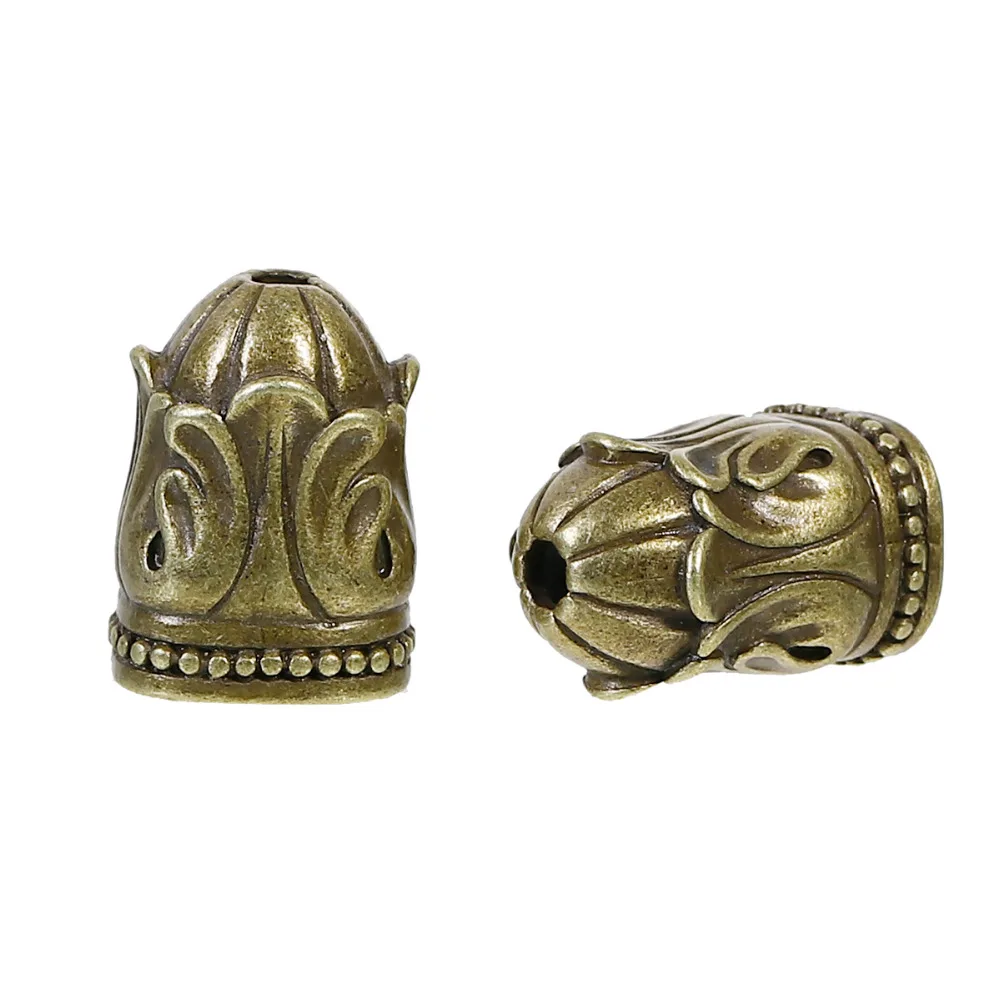 

DoreenBeads Zinc Based Alloy Antique Bronze DIY Beads Caps Bell (Fit Beads Size: 14mm x11mm) 18mm( 6/8") x 16mm( 5/8"), 2 PCs