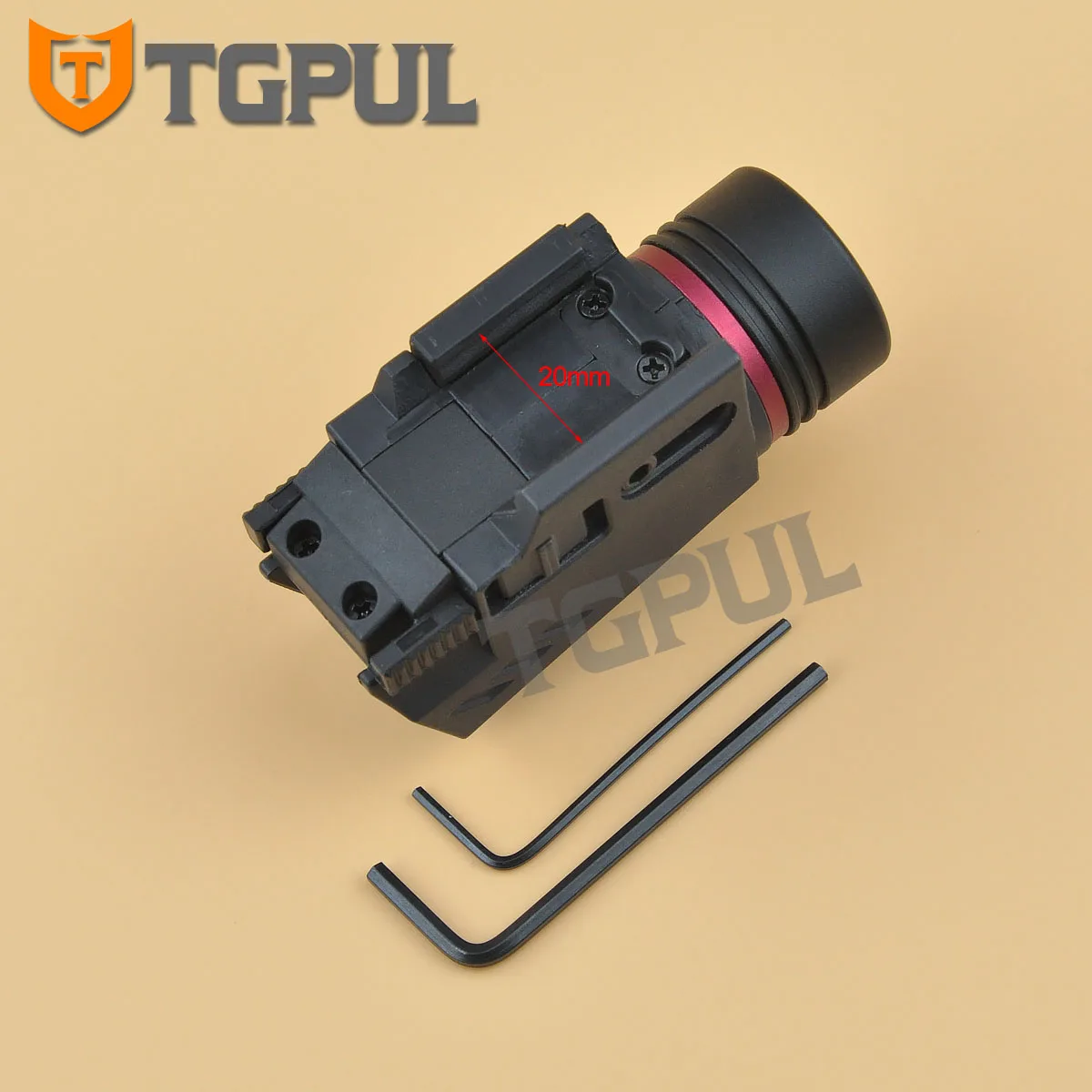Tgpul lanterna laser vermelha tática, combo de