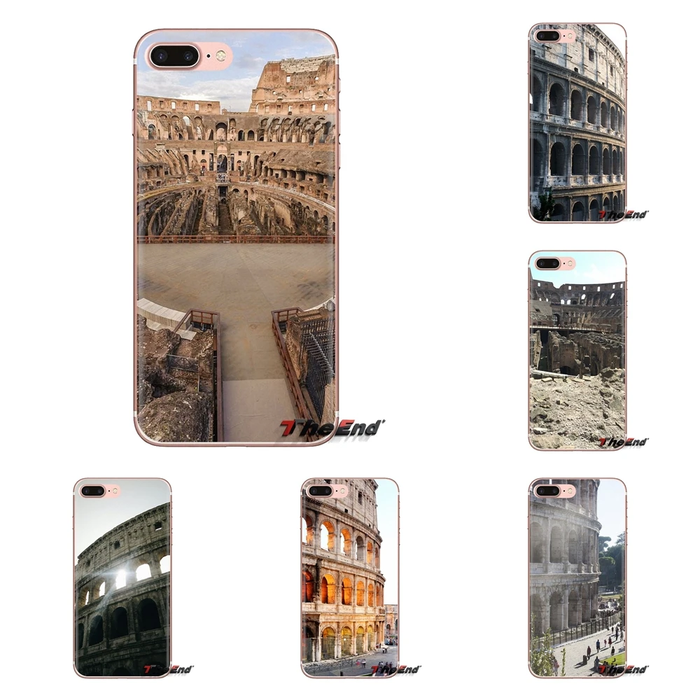 For Huawei Mate Honor 4C 5C 5X 6X 7 7A 7C 8 9 10 8C 8X 20 Lite Pro Famous colosseum Rome Italy Transparent Soft Cases Covers |