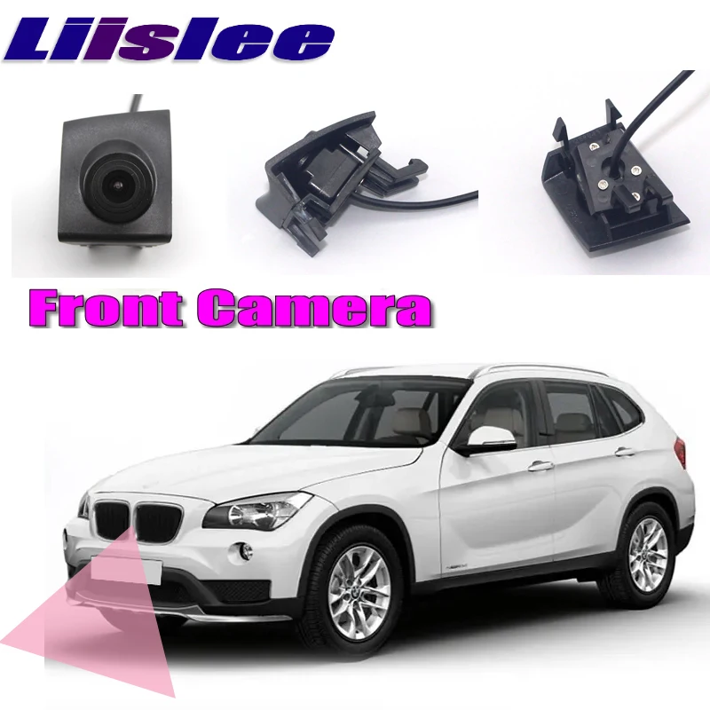 

LiisLee Car Front Camera LOGO CAM Hood Mesh Front Grille CAM For BMW X1 E84 2009-2015 DIY Manually Control Channel Front Camera