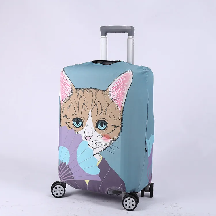 Новая высококачественная цифровая печать чехол для чемодана для путешествий эластичный утолщенный чехол для багажа аксессуары для путешествий