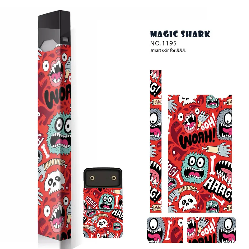 Чехол Magic Shark Skull V Vendetta наклейка &quotБэтмен&quot для Juul Stereo Film Electronic на сигарету Skin