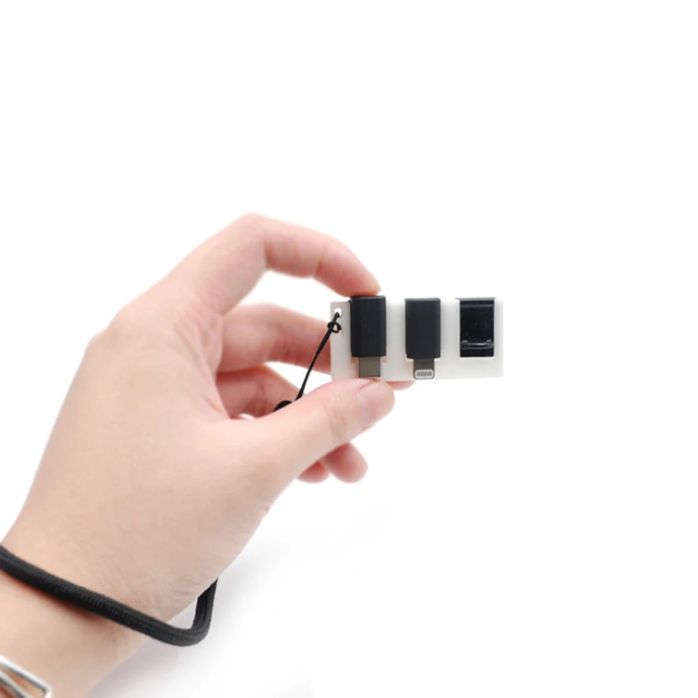 

For DJI OSMO Pocket Portable Adapter Storage Board Holder with Hand Strap for iPhone/Android Adapter/DJI Data Interface Cover