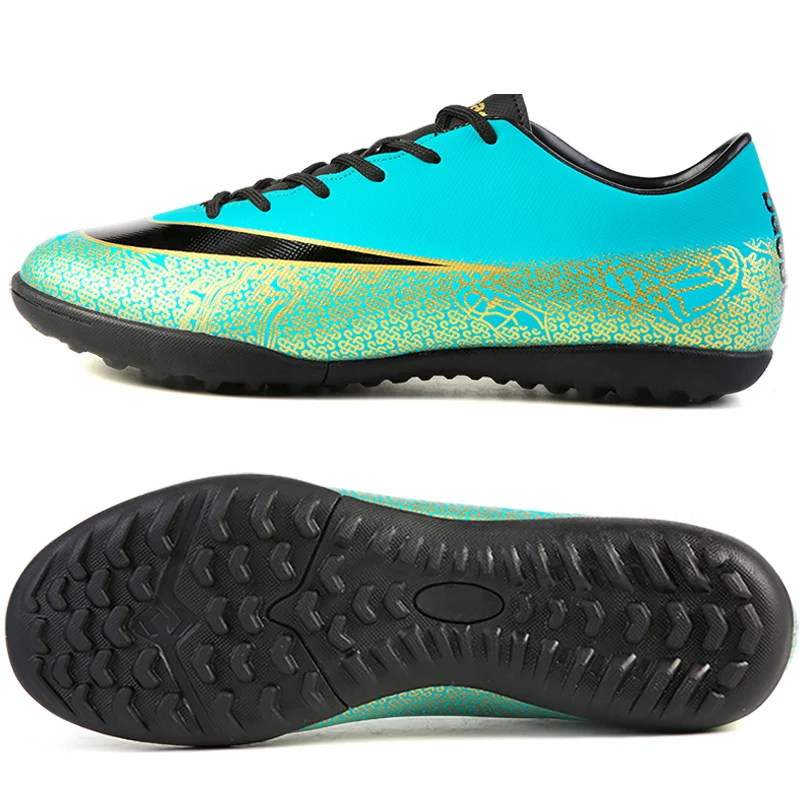 

Soccer Shoes Football Outdoor Mens Training Adult TF Boots Boys Kids Women Shark Original Turf Cleats Spikes Large Plus Size 45