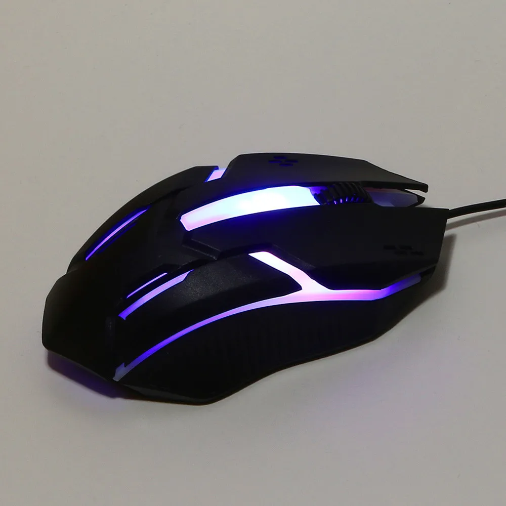 Новый дизайн 1200 dpi USB Проводная оптическая игровая мышь 7 кнопок регулируемый
