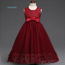 wine flower girl dresses