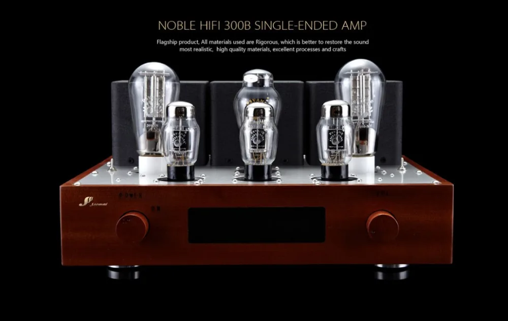 

SaoMai Luxury HIFI 300B Electron Tube Single-ended Home Audio Amplifer Tube High-end with 4-to-1 input,Infrared remote control