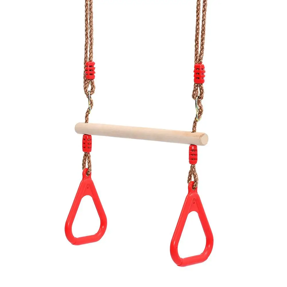 

Gymnastic Rings With Pull-Up Bar Trapeze Swing Bar Rings -Full Body Strength And Muscular Bodyweight Training Plastic Gym Ring