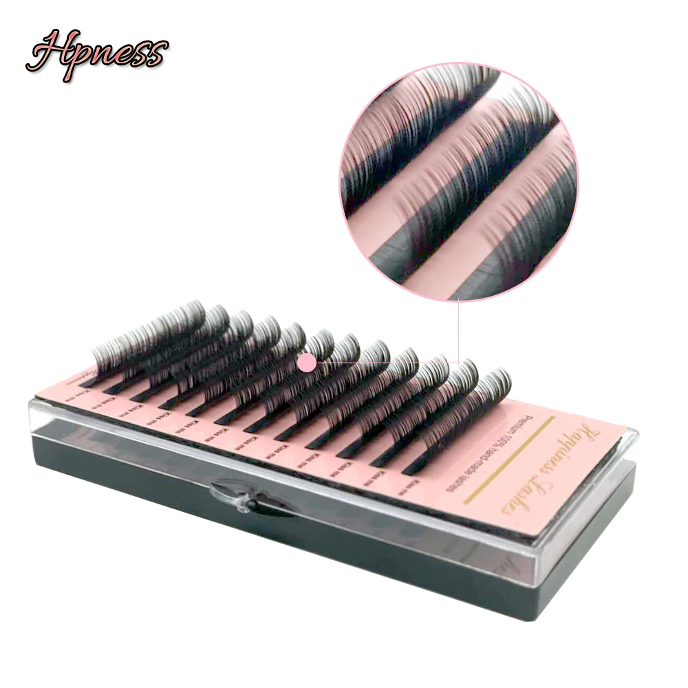 

HPNESS Eyelash Extension Soft Silk Mink Eye Lashes All Sizes 3D Individual Lashes